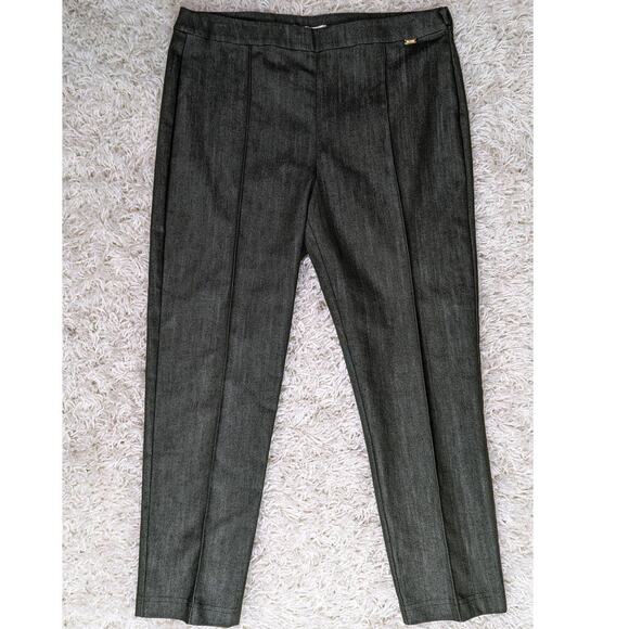 St. John Denim Cropped Jeans Pants Green Size 10 - Picture 12 of 13